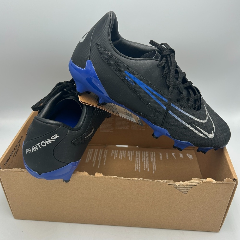 Nike Phantom GX Soccer Cleats DD9473-040 BlackChrome Hyper Royal SZ M 5/W 6.5 - Picture 5 of 13